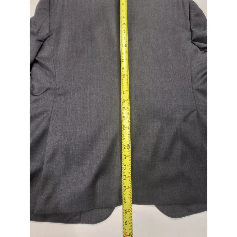 Jos. A. Bank 44 Short/38 Waist Mens 2 Piece Suit Charcoal Gray Blazer Pants Set